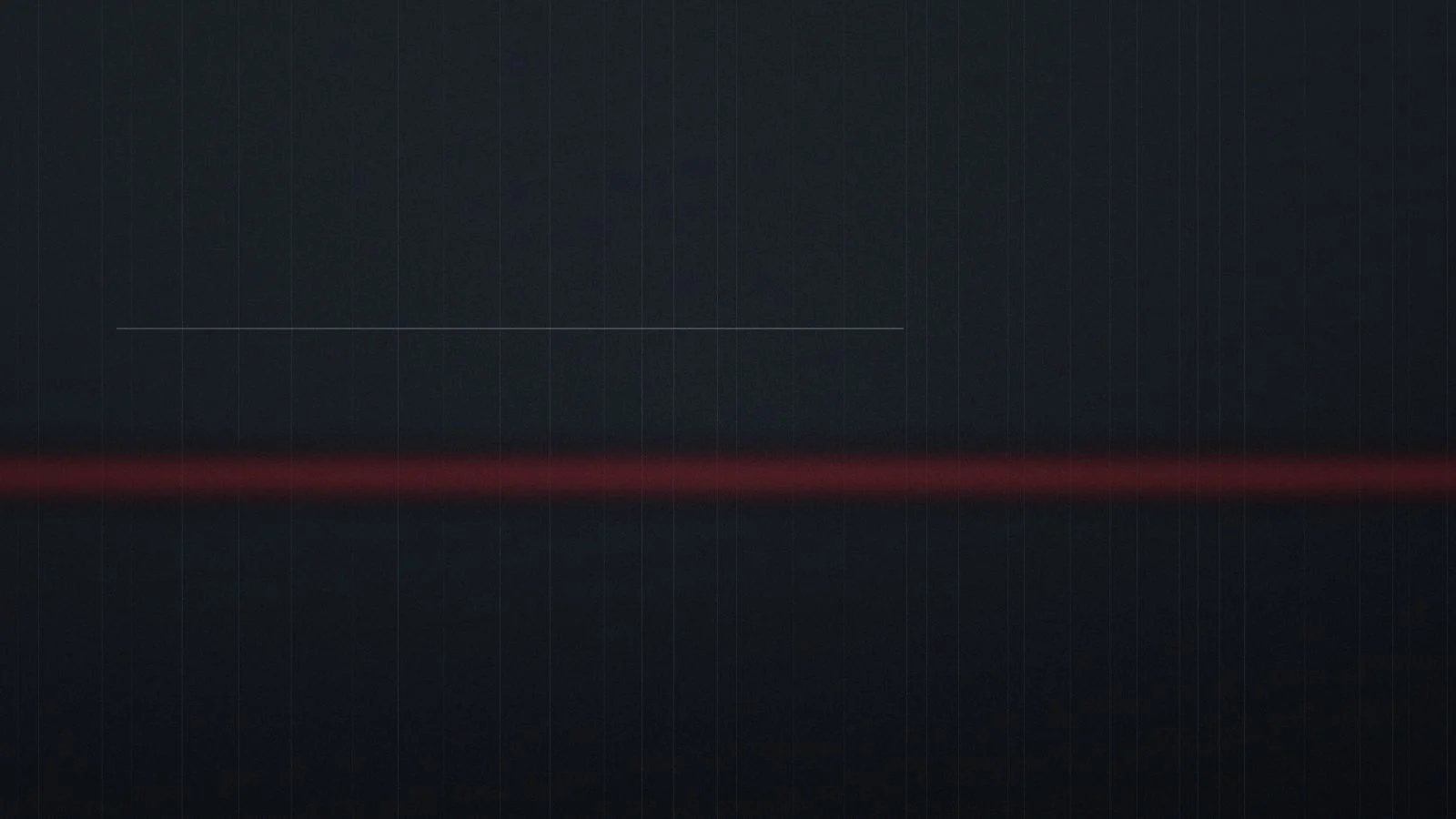 Abstract graphic of a blurred red horizontal band and a thin gray line on a dark background