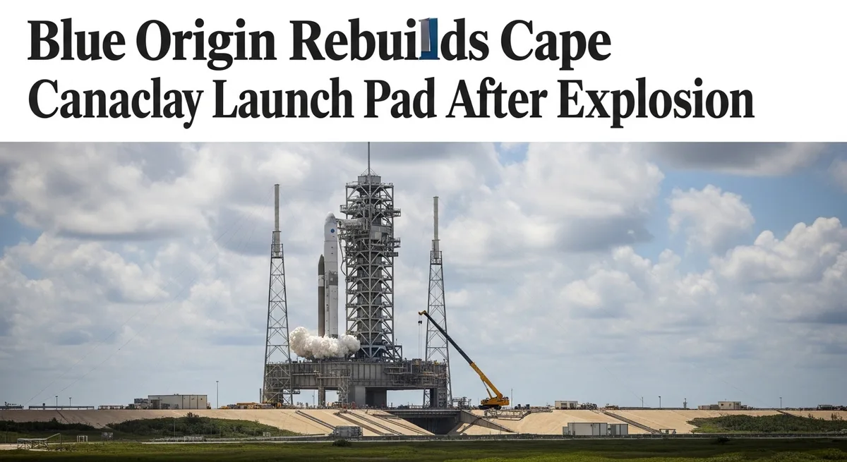 Blue Origin Rebuilds Cape Canaveral Launch Pad After Explosion