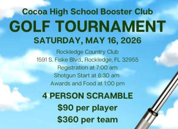 Cocoa High School Booster Club Golf Tournament Set for May 16 at Rockledge Country Club