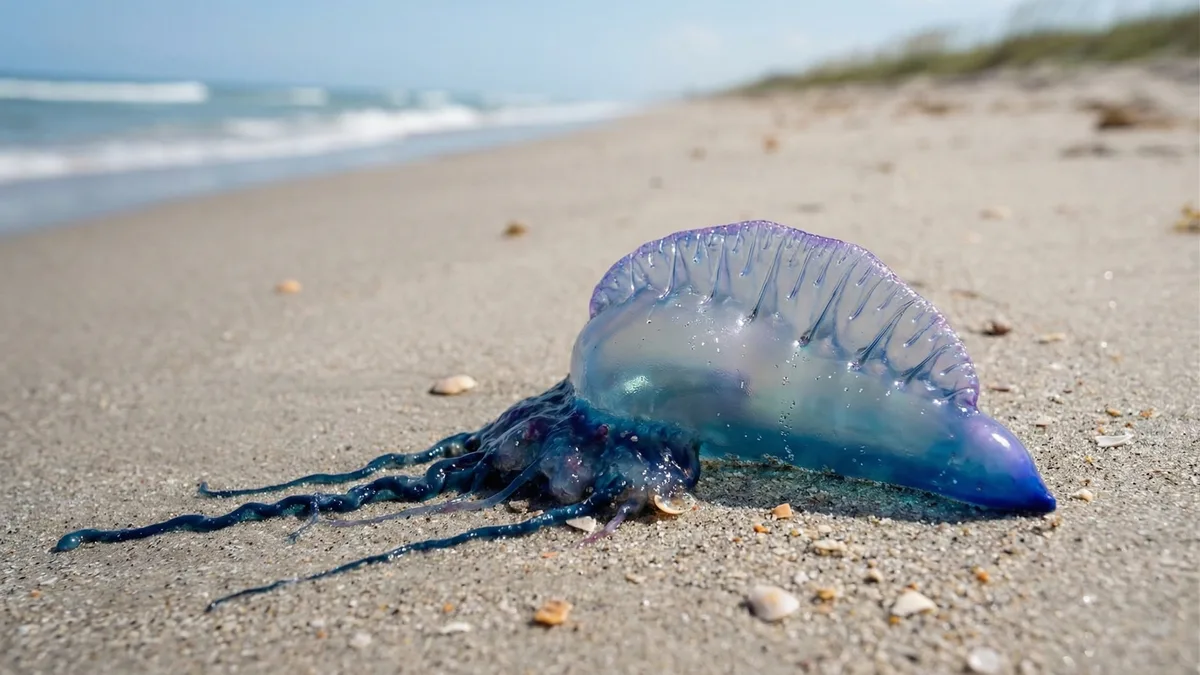 Man o' war jellyfish spotted on Indialantic Beach as warm weather continues