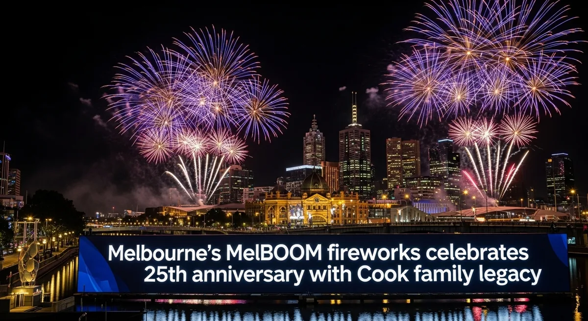 Melbourne's MelBOOM fireworks celebrates 25th anniversary with Cook family legacy