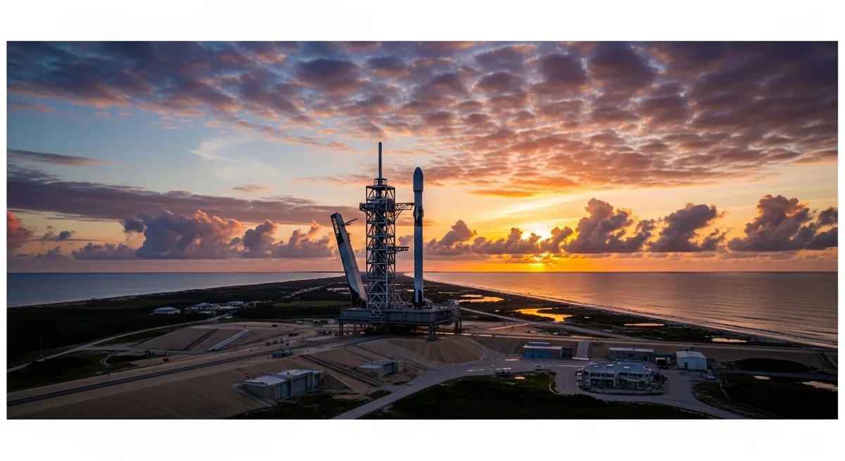 SpaceX Rocket Launches One Minute After Sunrise from Cape Canaveral